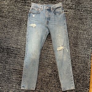 Levi's Light Blue Ripped Jeans